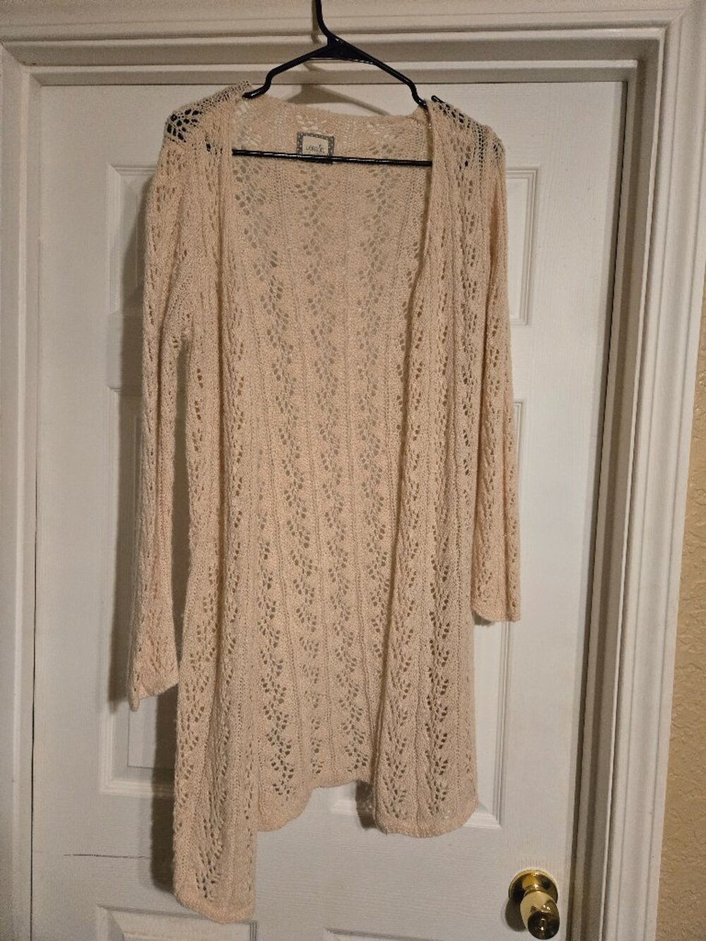 Lemon cardigan sweater long knit s/m